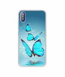 Amazon Brand - Solimo Designer Flying Butterflies UV Printed Soft Back Case Mobile Cover for i Kall K8