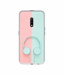 Amazon Brand - Solimo Designer Head Phone UV Printed Soft Back Case Mobile Cover for Realme X