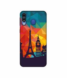 Amazon Brand - Solimo Designer Colored Paris 3D Printed Hard Back Case Mobile Cover for Samsung Galaxy M21