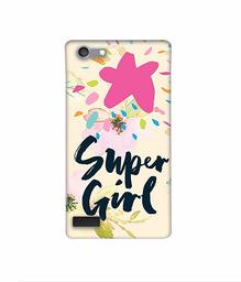 Amazon Brand - Solimo Designer Super Girl 3D Printed Hard Back Case Mobile Cover for Oppo Neo 7