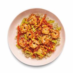 Amazon Meal Kits, Spicy Shrimp & Pepper Ragu with Herbed Pearl Couscous, Serves 2