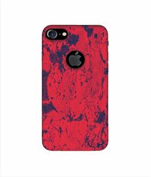 Amazon Brand - Solimo Designer Red Paint 3D Printed Hard Back Case Mobile Cover for Apple iPhone 7 (with Logo Cut)