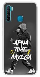 Amazon Brand - Solimo Designer Multicolor Apna Time Ayega Grey Design Printed Soft Back Case Mobile Cover for Infinix S5 / Infinix S5 Lite