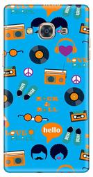 Amazon Brand - Solimo Designer Blue Pattern Design 3D Printed Hard Back Case Mobile Cover for Samsung Galaxy J3 Pro