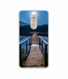 Amazon Brand - Solimo Designer Wooden Beach UV Printed Soft Back Case Mobile Cover for Lenovo K6 Note