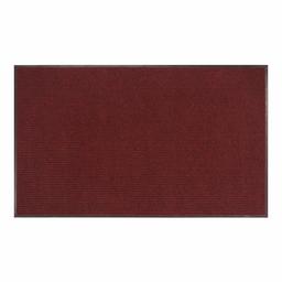 AmazonBasics Poly Linear-Rib Commercial Carpet Vinyl-Backed Mat 4X8 Red/Black