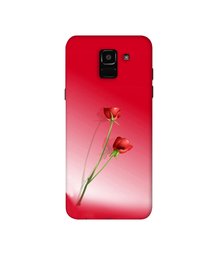 Amazon Brand - Solimo Designer Red Roses 3D Printed Hard Back Case Mobile Cover for Samsung Galaxy J6