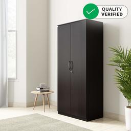 Amazon Brand - Solimo Vega Engineered Wood 2 Door Wardrobe with Drawer (Espresso Finish)