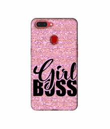 Amazon Brand - Solimo Designer Girl Boss On Pink Sparkle 3D Printed Hard Back Case Mobile Cover for Realme 2