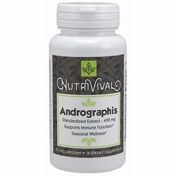 Nutrivival Andrographis 400mg 10% Extra,90 Veg Capsules