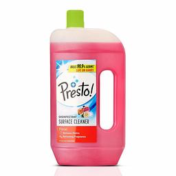 Amazon Brand - Presto! Disinfectant Floor Cleaner Floral, 975 ml