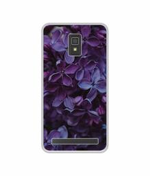 Amazon Brand - Solimo Designer Purple Flowers UV Printed Soft Back Case Mobile Cover for Lenovo A6600