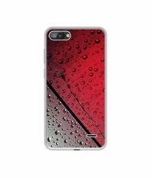 Amazon Brand - Solimo Designer Water Drop On Glass UV Printed Soft Back Case Mobile Cover for I Kall K1