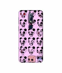 Amazon Brand - Solimo Designer Panda Experation 3D Printed Hard Back Case Mobile Cover for Nokia 7.1