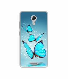 Amazon Brand - Solimo Designer Flying Butterflies UV Printed Soft Back Case Mobile Cover for Panasonic Eluga A3 Pro