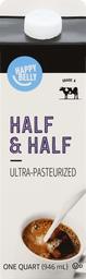 Amazon Brand - Happy Belly Half & Half, Ultra-Pasteurized, Kosher, 32 fl oz