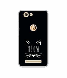 Amazon Brand - Solimo Designer Meow UV Printed Soft Back Case Mobile Cover for Gionee F103 Pro