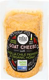 WHOLE FOODS MARKET Pasilla And Honey Goat Cheese, 4 OZ