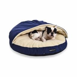 AmazonBasics Pet Cave Bed, Large, Blue