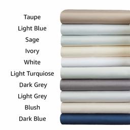 AmazonBasics Cotton and Rayon Derived from Bamboo Sheet Set - Queen, Dark Blue