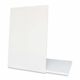 Eono by Amazon - tela esticada 50 cm x 40 cm conjunto de 2 em branco 100 % algodão