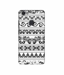 Amazon Brand - Solimo Designer Black Multi Patterns 3D Printed Hard Back Case Mobile Cover for Vivo V7 Plus