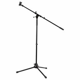 AmazonBasics Tripod Boom Microphone Stand - Height-Adjustable with Metal Base - 3.3 - 5.6-Foot, with Clothespin Mic Clip