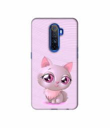 Amazon Brand - Solimo Designer Cute Pink Cat 3D Printed Hard Back Case Mobile Cover for Oppo Reno Ace/Realme X2 Pro