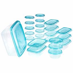 Amazon Brand - Solimo Storage Container Set, 8.8 Litre, Set of 23, Blue