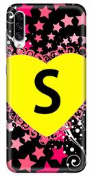 Amazon Brand - Solimo Designer Heart Pattern Alphabet-S 3D Printed Hard Back Case Mobile Cover for Samsung Galaxy A30s