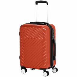 AmazonBasics 2 Piece Geometric Hard Shell Expandable Luggage Spinner Suitcase Set - Sunset