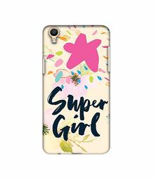 Amazon Brand - Solimo Designer Super Girl 3D Printed Hard Back Case Mobile Cover for Oppo F1 Plus