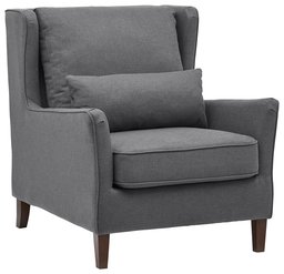 Amazon Brand – Stone & Beam Sascha Removable Cushion Wingback Accent Chair, 34.6