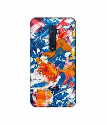 Amazon Brand - Solimo Designer Wax Color Mash On Canvas 3D Printed Hard Back Case Mobile Cover for Oppo Reno 2