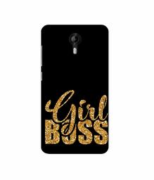 Amazon Brand - Solimo Designer Sparkle Girl Boss 3D Printed Hard Back Case Mobile Cover for Micromax Canvas Nitro 4G E455