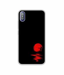 Amazon Brand - Solimo Designer Red Moon UV Printed Soft Back Case Mobile Cover for i Kall K8