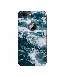 Amazon Brand - Solimo Designer Sea Waves 3D Printed Hard Back Case Mobile Cover for Apple iPhone 8 Plus (with Logo Cut)