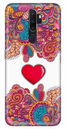 Amazon Brand - Solimo Designer Heart Design 3D Printed Hard Back Case Mobile Cover for Oppo A9 (2020)