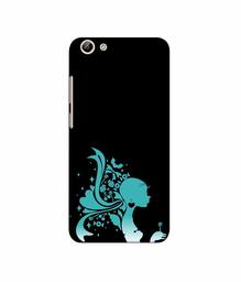 Amazon Brand - Solimo Designer Lady Vector N 3D Printed Hard Back Case Mobile Cover for Vivo Y69