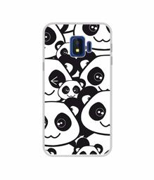 Amazon Brand - Solimo Designer Panda Texture UV Printed Soft Back Case Mobile Cover for Samsung Galaxy J2 Core