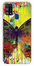 Amazon Brand - Solimo Designer Multicolor Art Butterfly Design Printed Soft Back Case Mobile Cover for Samsung Galaxy M31