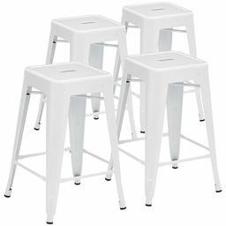 Pioneer Square BT3503-24-WH Counter Stool, 24