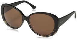 Obsidian Sunglasses for Women Fashion Oversized Round Frame 12, Black Fade Tortoise, 58 mm