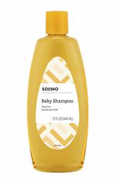 Amazon Brand - Solimo Tear-Free Baby Shampoo, 15 Fluid Ounce