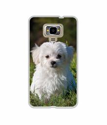 Amazon Brand - Solimo Designer White Dog UV Printed Soft Back Case Mobile Cover for Samsung Z4