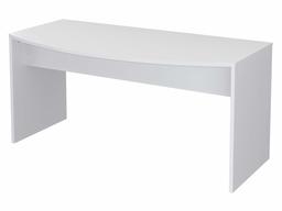 Amazon Brand - Movian Belaya Classic Desk with Curved Top, 80 x 160 x 75cm, White