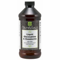 Nutrivival Liquid Glucosamine & Chondroitin With Msm, 16 Ounce