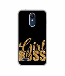 Amazon Brand - Solimo Designer Sparkle Girl Boss UV Printed Soft Back Case Mobile Cover for LG K9