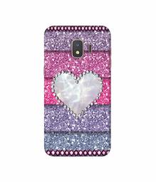 Amazon Brand - Solimo Designer Stone Heart 3D Printed Hard Back Case Mobile Cover for Samsung Galaxy J2 Core