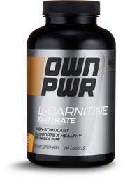 OWN PWR L-Carnitine Tartrate 500 MG, 180 Capsules, Value Size